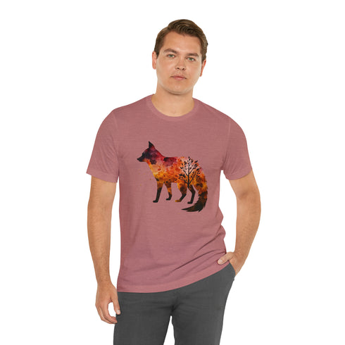 Autumn Fox Silhouette - Short Sleeve Tee